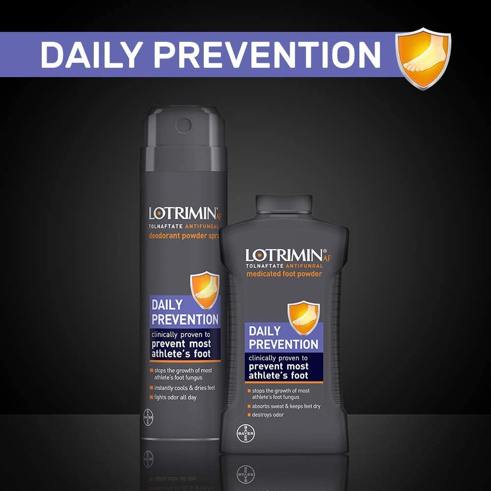 Lotrimin AF Athlete's Foot Daily Prevention Deodorant Powder Spray