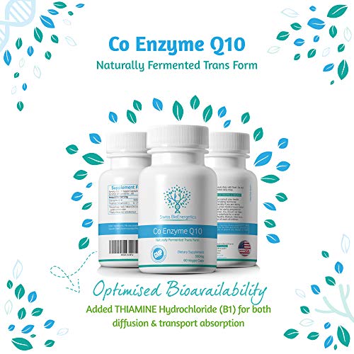 Co Enzyme Q10 CoQ10 300mg 60 Capsules - Superior Naturally Fermented Trans Form swiss bioenergetics