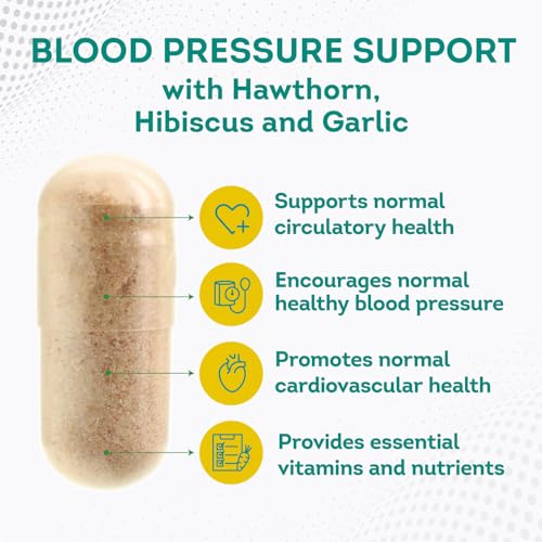 PurePremium Blood Pressure Support Supplement with Hawthorn, Hibiscus & Garlic Extract PurePremium Supplements