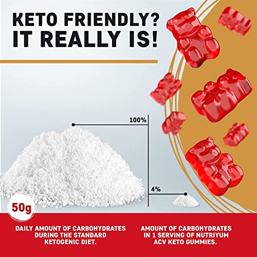 nutriyum ACV Keto Gummies 1500 mg - Low Carb Low Sugar Apple Cider Vinegar Gummies nutriyum