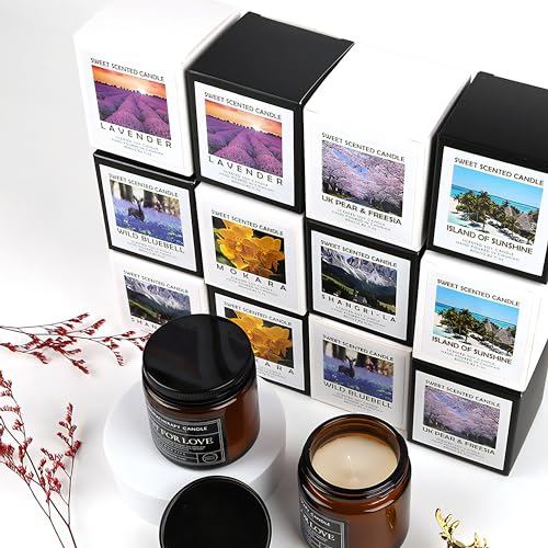 Candles for Home Scented Candle Gifts for Men Candles Clearance Amber Candle Jar Soy Wax Candles Caelusi