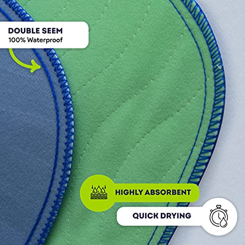 IMPROVIA® Washable Underpads, 34" x 36" (Pack of 4) - Heavy Absorben