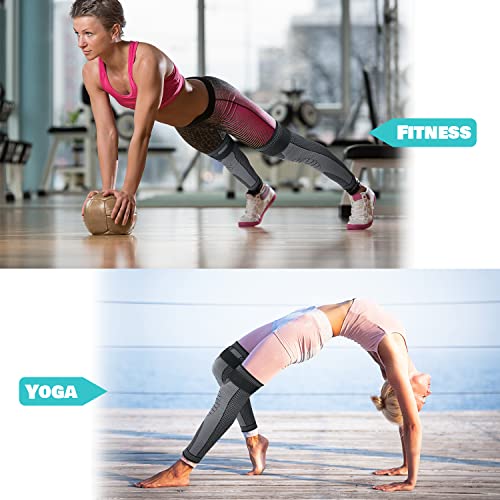 DAFUZ Tourmaline Acupressure self-Heating Shaping Knee Sleeve, Mugwort Acupressure DAFUZ