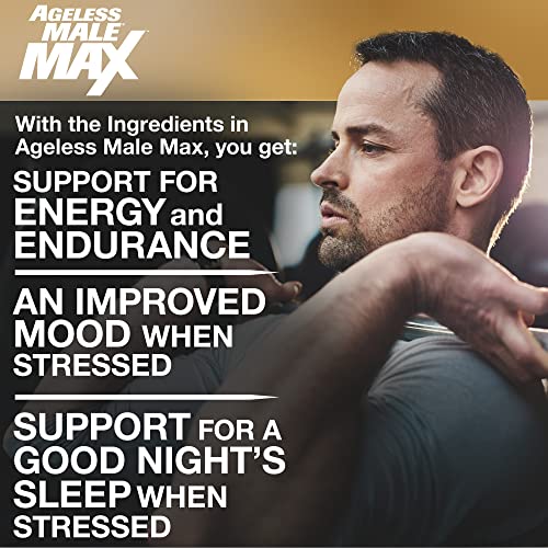 Ageless Male Max Chewable Nitric Oxide Booster Supplement for Men – High Potency
