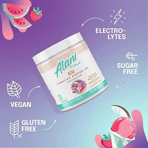 Alani Nu Island Crush Pre Workout and BCAA Hawaiian Shaved Ice Post Workout Powder Bundle | L-Theanine, Beta-Alanine, Citrulline | Branch Chain Essential Amino Acids | 30 Servings per Container