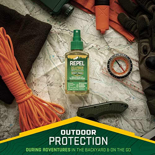 Repel Plant-Based Lemon Eucalyptus Insect Repellent, Mosquito Repellent Repel