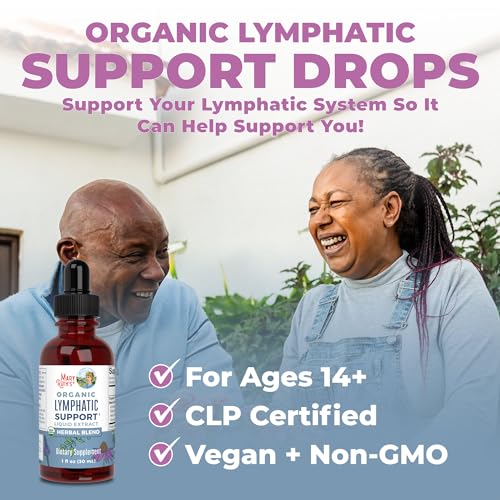 Lymphatic Support Drops | USDA Organic Lymphatic Cleanse Immune Support Supplement