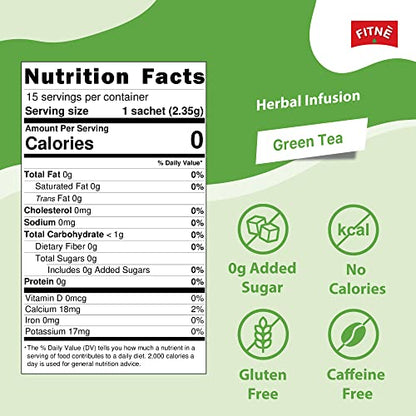FITNE Green Tea Herbal Honey Lemon With Garcinia Senna Infusion Gentle Detox Cleanse