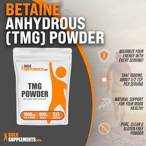 BULKSUPPLEMENTS.COM Betaine Anhydrous Powder - Trimethylglyine, TMG Supplements BULKSUPPLEMENTS.COM
