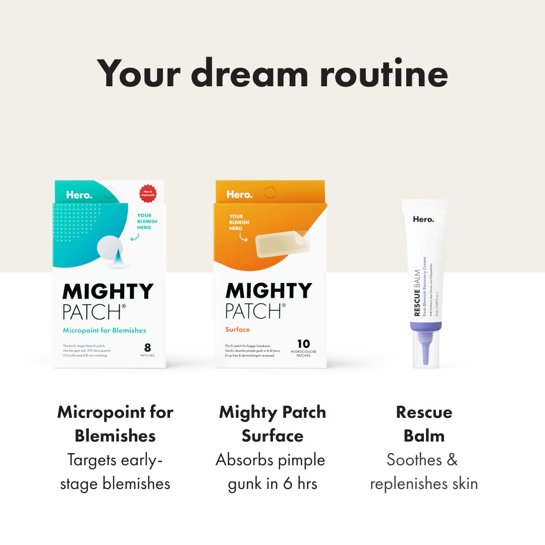 Mighty Patch™ Surface patch from Hero Cosmetics - Hydrocolloid Spot Patch for Body Mighty Patch