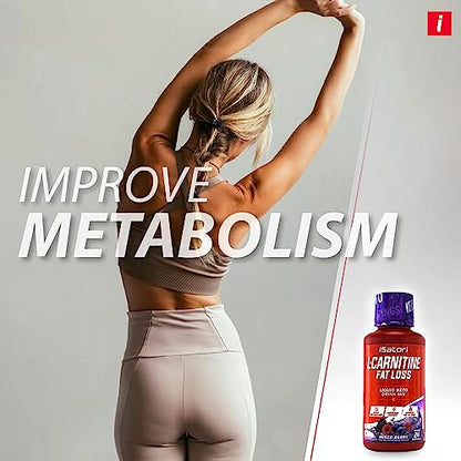iSatori L-Carnitine Liquid Metabolic Enhancer and Energy Booster - Health and Fitness