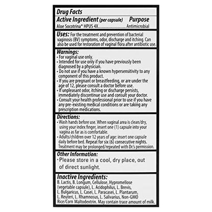 FLORAFEMME - pH Vaginal Probiotics Suppository - Supports pH Balance of Yeast & Bacteria