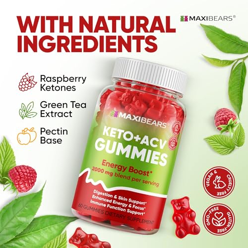 Keto Gummies - Delicious Low-Carb Snack to Boost Ketosis, Metabolism & Energy