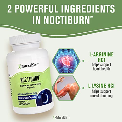 NaturalSlim NoctiBurn Night Fat Burning Support & Metabolism Support Supplements with Essentials NaturalSlim