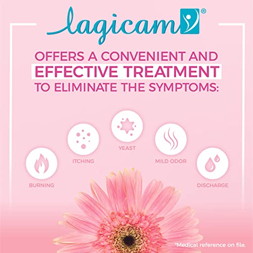 Lagicam Vaginal Yeast Infection, Antifungal 3 Day Miconazole Nitrate Treatment Cream, Relief for Itching
