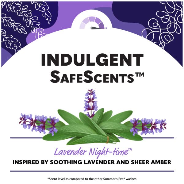 Summer's Eve Night-Time Cleansing Wash, Lavender, 12 Fl Oz (Pack of 3) Summer's Eve