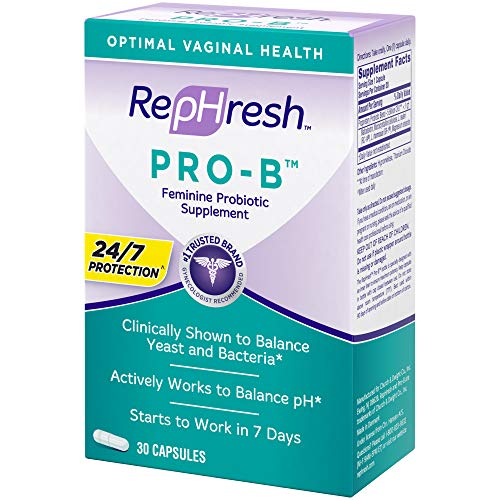 Rephresh Pro-B Probiotic Supplement for Women, 30 Oral Capsules (Pack of 2) Rephresh