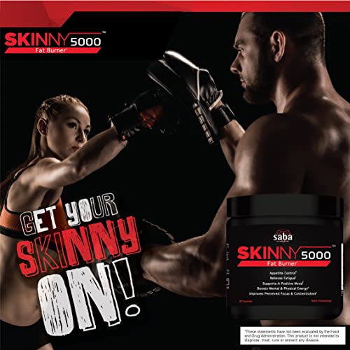 Saba Skinny 5000 -Fat Loss -Weight Loss-Appetite Control -Mild Jitter-Free Energy- Focus Saba