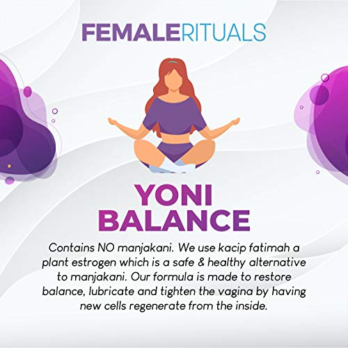 FEMALE RITUALS Yoni Balance Vaginal Tightening Pills 30 Pack - Vaginal Rejuvenation & Vagina Moisturizer FEMALE RITUALS