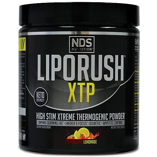 LIPORUSH NDS Nutrition XTP Thermogenic Fat Burner with L-Carnitine - Energy, Focus