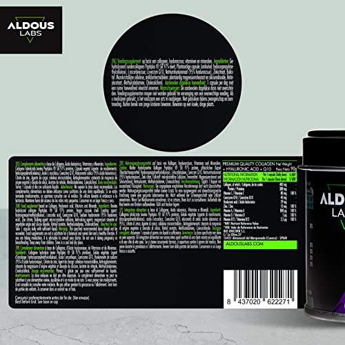 120 Capsules - Collagen with Hyaluronic Acid + Coenzyme Q10 + Vitamin C, A, D and B12 + Zinc