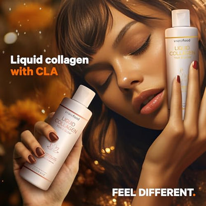 Codeage Liquid Collagen Supplement Chocolate Flavor, Beauty Trim & Glow Liposomal