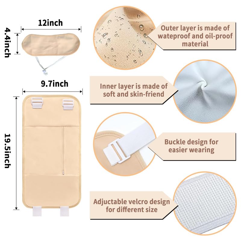 R3 KAYOIL Castor Oil Packs - Organic and Reusable Packs for Stomach and Neck Set R3 KAYOIL