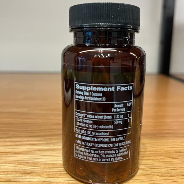 CocoaVia Cardio Health Supplement, 30 Day, 500mg Cocoa Flavanols, Support Heart Health