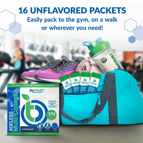 BioTrust Ageless Multi Collagen Protein Powder– 5 Collagen Types (I, II, III, V, X) BioTrust