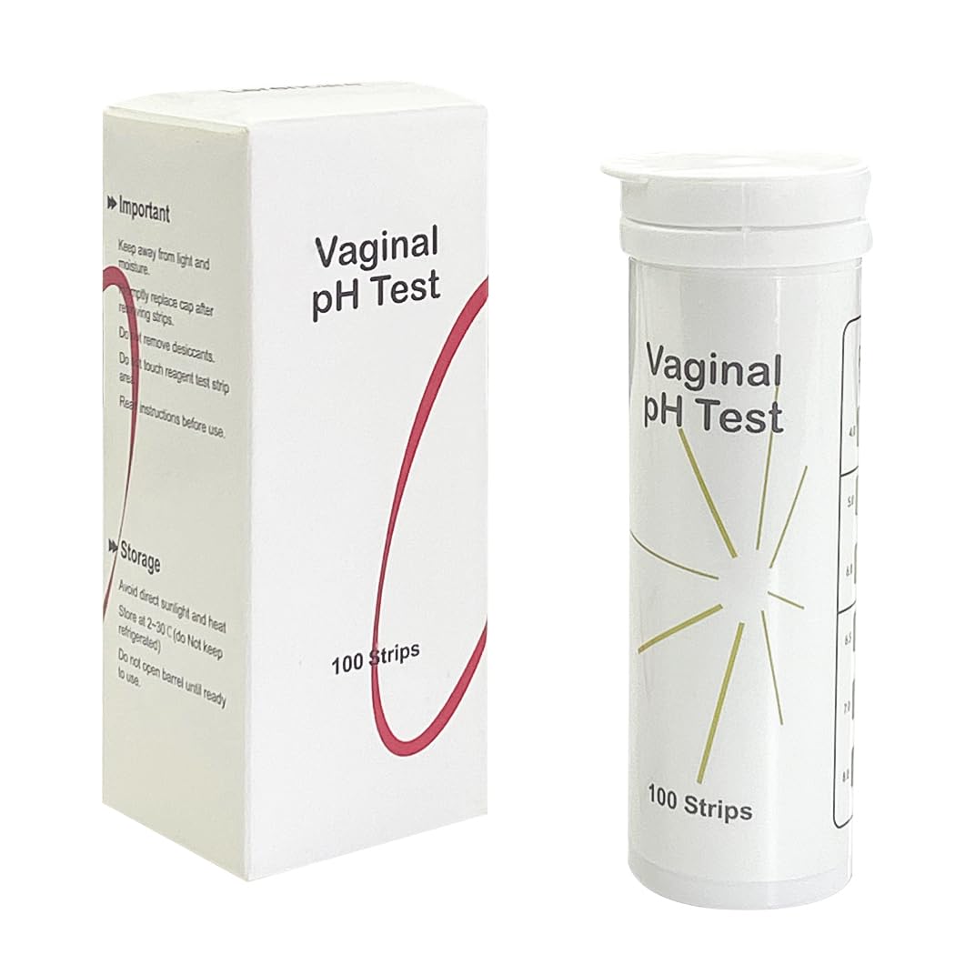 Vaginal pH Test -100 Strips BV Test Kit at Home for Women Feminine pH Test, Value Pack Monitor