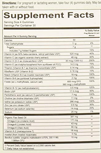 SMARTYPANTS Organic Complete Prenatal Gummies, 120 CT SmartyPants