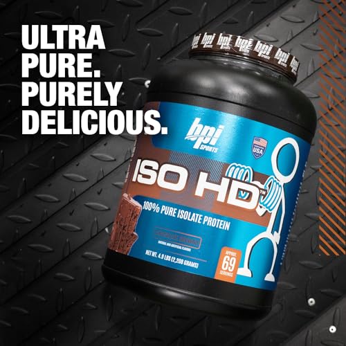 BPI Sports ISO HD Isolate Protein Chocolate Brownie - 69 Servings, 5.4 pounds BPI Sports