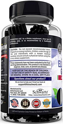 Elderberry Gummies with Zinc and Vitamin C for Adults & Kids - Natural Immune Support