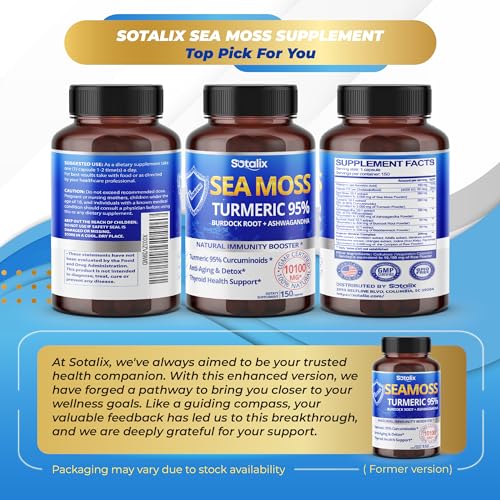 Sotalix Sea Moss Capsule 10100mg with Ashwagandha, Burdock Root, Bladderwrack SOTALIX SUPPLEMENT