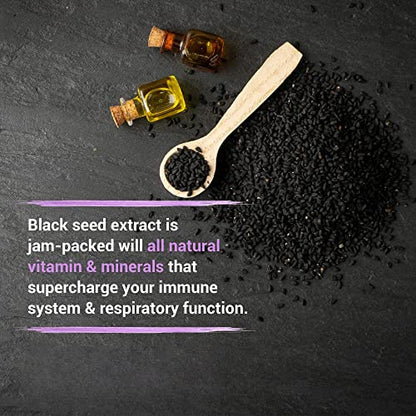 INFINITE AGE Dry Organic Black Seed Oil Extract Capsules - Nigella Sativa Seed Extract