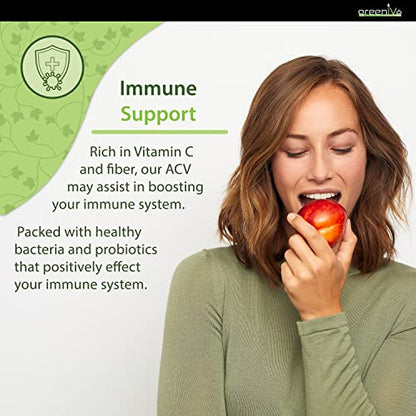 GreenIVe ACV Drops Apple Cider Vinegar Tincture with The Mother Weight Management