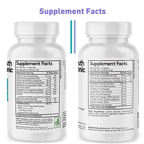 Water Weight Pills for Thin Waistline Belly Bloating Swelling & Temporary Water Retention Youth & Tonic