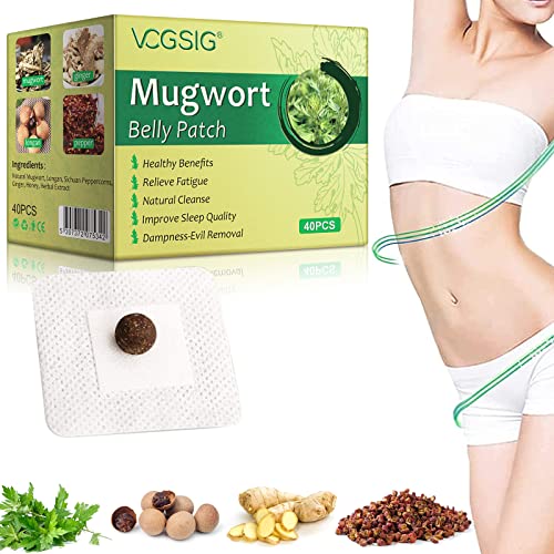 Mugwort Stickers, 40PCs Mugwort Navel Stickers - Parches para Bajar de Peso Rapido