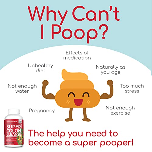Health Plus Super Colon Cleanse Digestive Support | Constipation Relief to Reduce Bloating