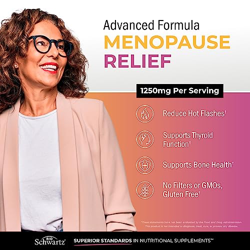 Herbal Menopause Relief for Women - Menopause Support for Mood & Hormone Balance BioSchwartz