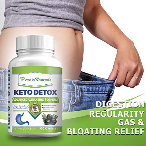 Power By Naturals Keto Colon Cleanser & Detox - Rapid Weight Loss Pills, Gut Health Power By Naturals