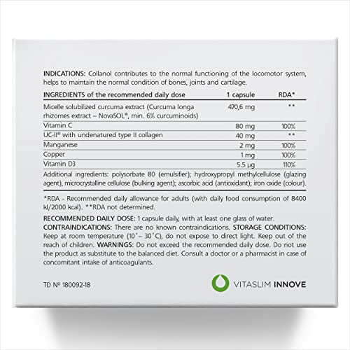 Collanol - Innovation in The Care of Healthy Joints - Liquid Formula in a Double Capsule 3D Collagen Collanol