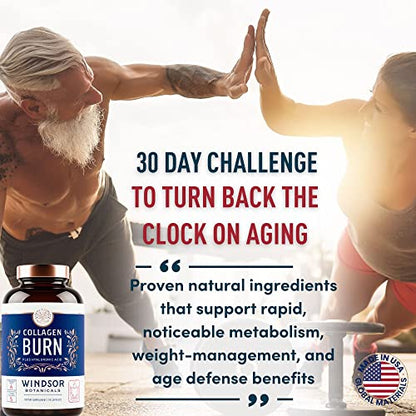 Thermogenic Multi Collagen Burn Capsules - Hydrolyzed Multi Collagen Complex Types
