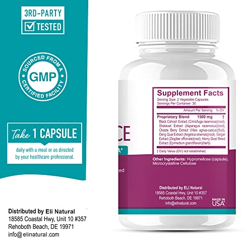 ELi natural ESTROESSENCE Capsule for Women - Female Hormone Balance Supplement Menopause ELi natural