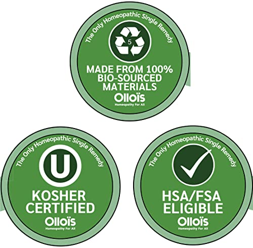 OLLOIS Ruta Graveolens 200ck Organic, Lactose-Free, Kosher Homeopathic Medicine, 80 Pellets OLLOÏS