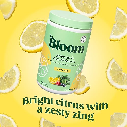 Bloom Nutrition Super Greens Powder Smoothie & Juice Mix - Probiotics Bloom Nutrition