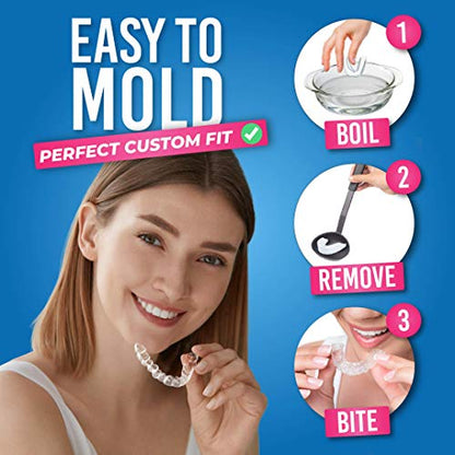 HONEYBULL Mouth Guard for Grinding Teeth [6 Pack] 1 Size for Heavy Grinding | Comfortable