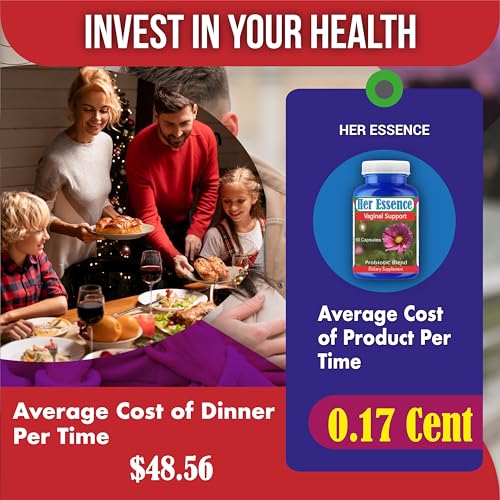 Her Essence Womens Probiotic for Gut Health, Prebiotics and Probiotics