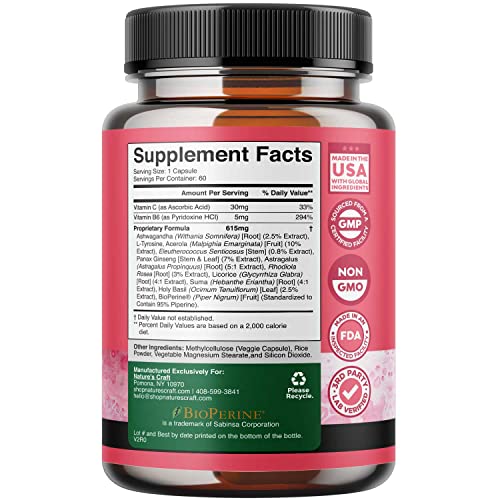 Herbal Hormone Balance for Women Bundle - Feminine Health Complex for PMS Relief and Thyroid Support Natures Craft