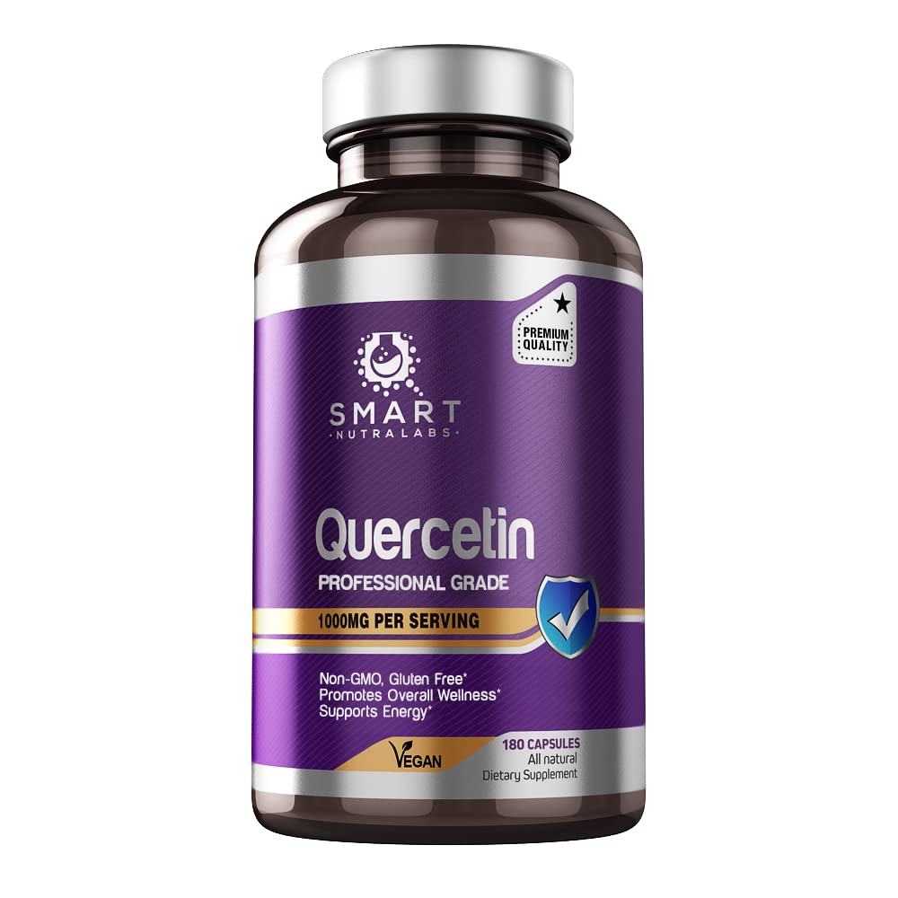 SMART NUTRA LABS Quercetin 1000mg- 180 Vegan Capsules